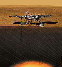 畫家筆下的洞察號火星探測器