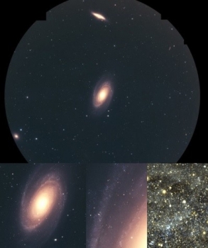基於昴星團望遠鏡觀測數據的星系假色合成圖