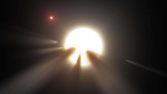 畫家構思破碎彗星群引致恆星光度變化異常