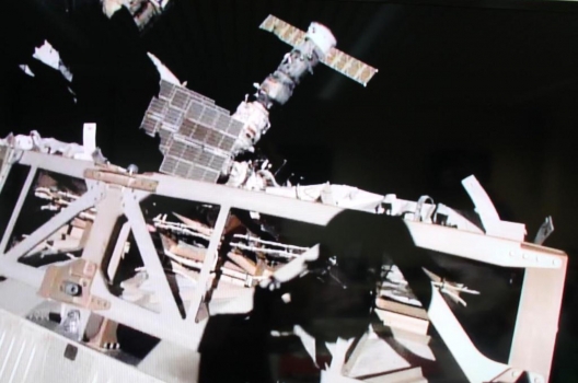 聯盟號太空船正在脫離國際太空站