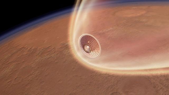 畫家構思的火星火星登陸裝置