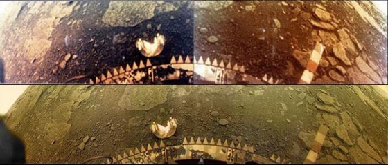 前蘇聯金星13號拍攝的金星地面景物