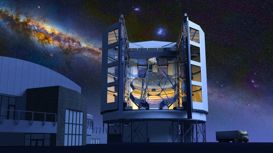 畫家筆下的巨型麥哲倫望遠鏡