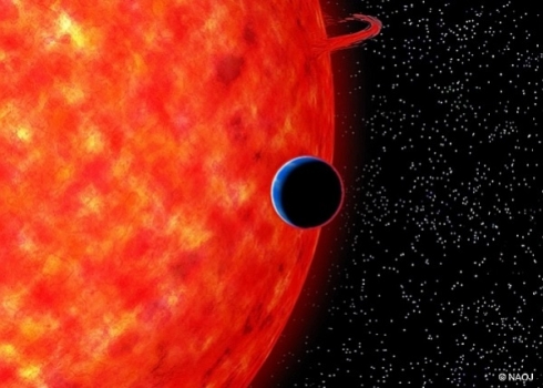 畫家筆下的系外行星 GJ 3470b