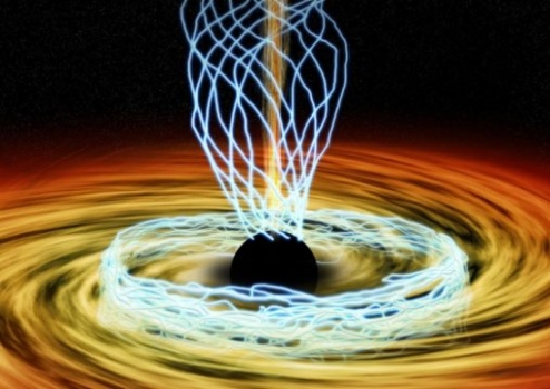 黑洞將下落的物質轉化為強烈的輻射噴流