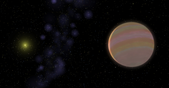 畫家筆下的HD32963恆星和新發現的類木星行星