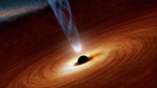 畫家構思的超大質量黑洞達到數十億倍太陽質量