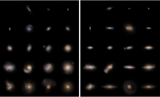 二十個NIHAO模擬星系的圖像