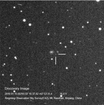 星明天文台超新星發現照片