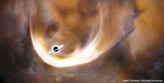  畫家構思的銀河系內第二大黑洞