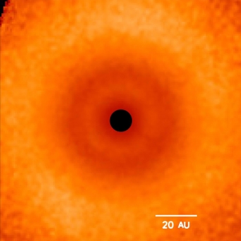 雙子座行星成像儀拍攝長蛇座TW塵埃盤中的間隙