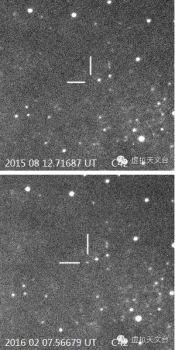 發現M31系外新星的比較照片