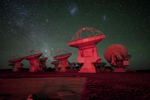 阿塔卡馬射電望遠鏡陣列夜景