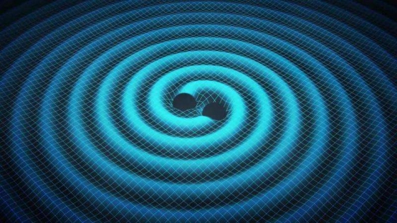 雙黑洞合併後產生的重力波