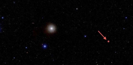 紅矮星在畢宿星團的位置