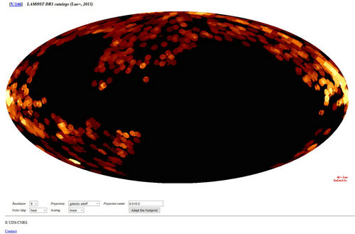 郭守敬望遠鏡第一批巡天數據覆蓋圖