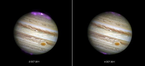 2011年太陽日冕大量拋射引起木星極光
