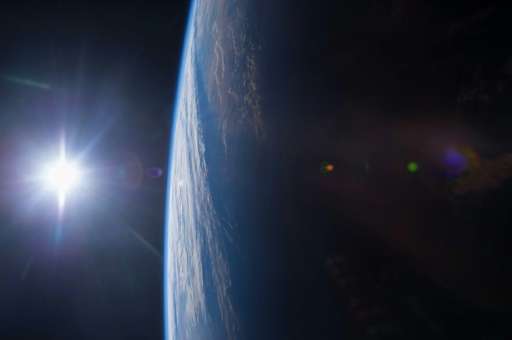 太空人從太空看地球