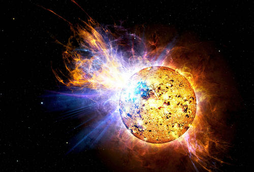 雨燕衛2008年4月25日觀測蝎虎座EV星一個超級耀斑