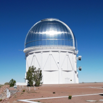 放置布蘭科四米望遠鏡的天文台圓頂室