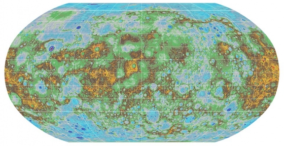 水星詳細地形圖