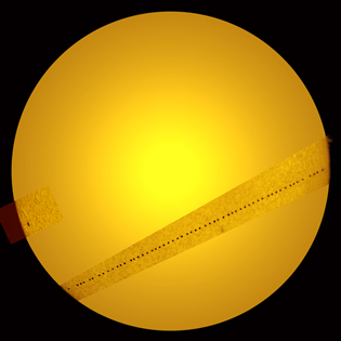 2006年水星凌日過程合成照片