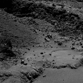 近距離拍攝彗星的照片