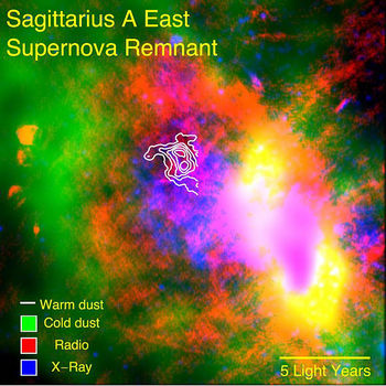 SgA 超新星遺跡多波段圖像