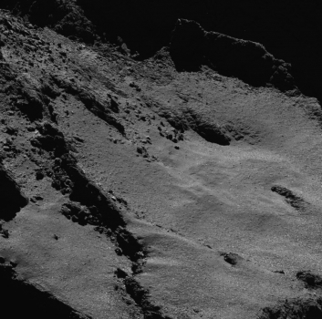 近距離拍攝彗星的表面照片