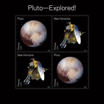 新視野號探索冥王星的紀念郵票
