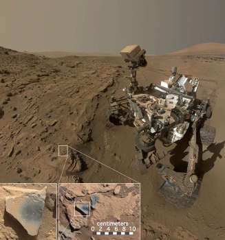 好奇號火星車發現含氧化錳岩石