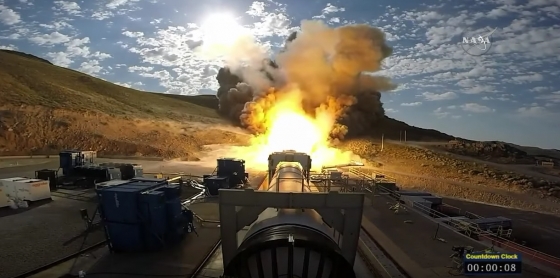 新型火箭推進器測試過程