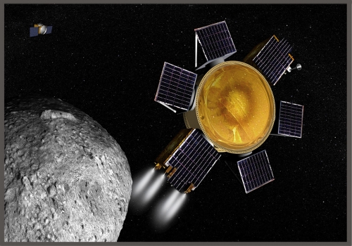 畫家筆下探測衛星抵達貝努小行星