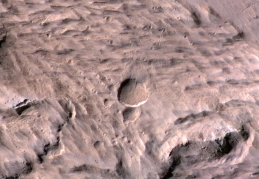 火星表面的隕石坑