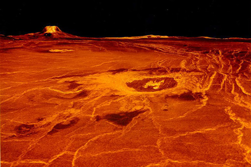 金星灼熱的表面