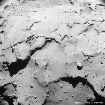 羅塞塔號拍攝調較降落彗星軌道用的照片