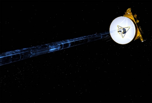 畫家筆下新視野號太空船傳送冥王星觀測數據