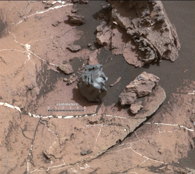 好奇號火星車發現的鎳鐵隕石