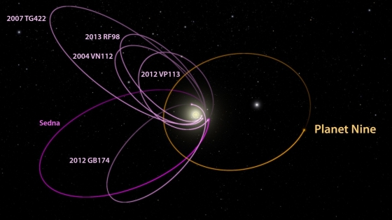 太陽系第九顆大行星軌道的猜測