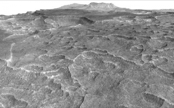 火星扇形凹陷紋理地區埋藏大量的冰