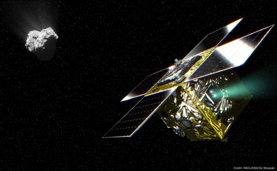 畫家筆下南河三小型彗星探測衛星