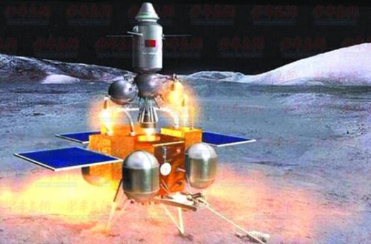 畫家筆下的嫦娥五號登月器