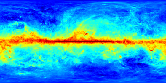 銀河系的塵埃的全天紅化數值圖(SFD消光圖)