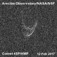 本田-姆爾科斯-帕伊杜莎科娃彗星雷達影像