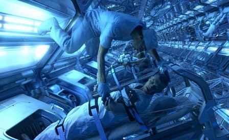 科幻電影中將太空人冷凍作長途太空飛行