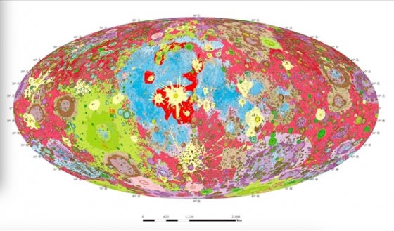 尚未公開出版的全月球地質圖