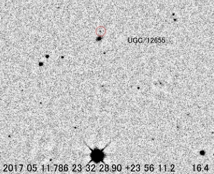 飛馬座超新星發現照片
