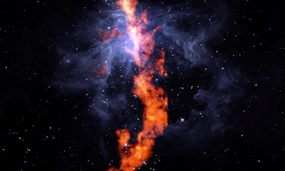 獵戶星座雲氨分子呈現紅色星雲氣體呈藍色