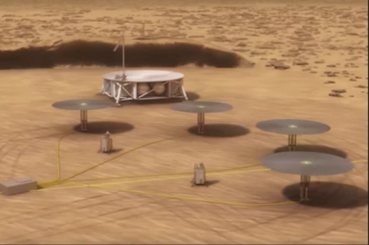 畫家構思火星上的模塊化核電站