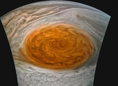 朱諾號傳回木星大紅斑壯觀影像